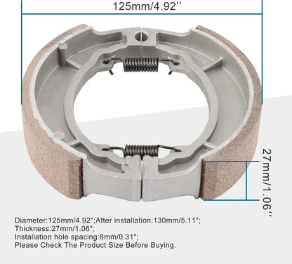 GOOFIT Brake Shoe Drum Replacement for Roketa Sunl Jonway Taotao 50cc 110cc 125cc 150cc 250cc ATV Scooter