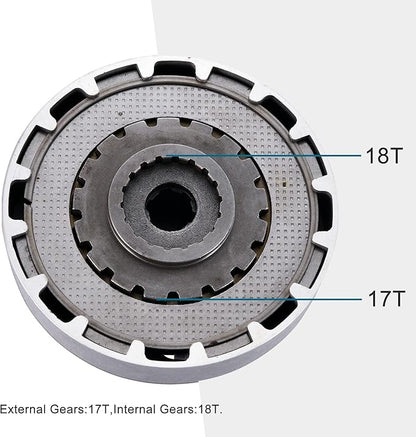 18T Manual Clutch Assembly for 50cc 70cc 90cc 110cc 125cc Pit Bike ATV