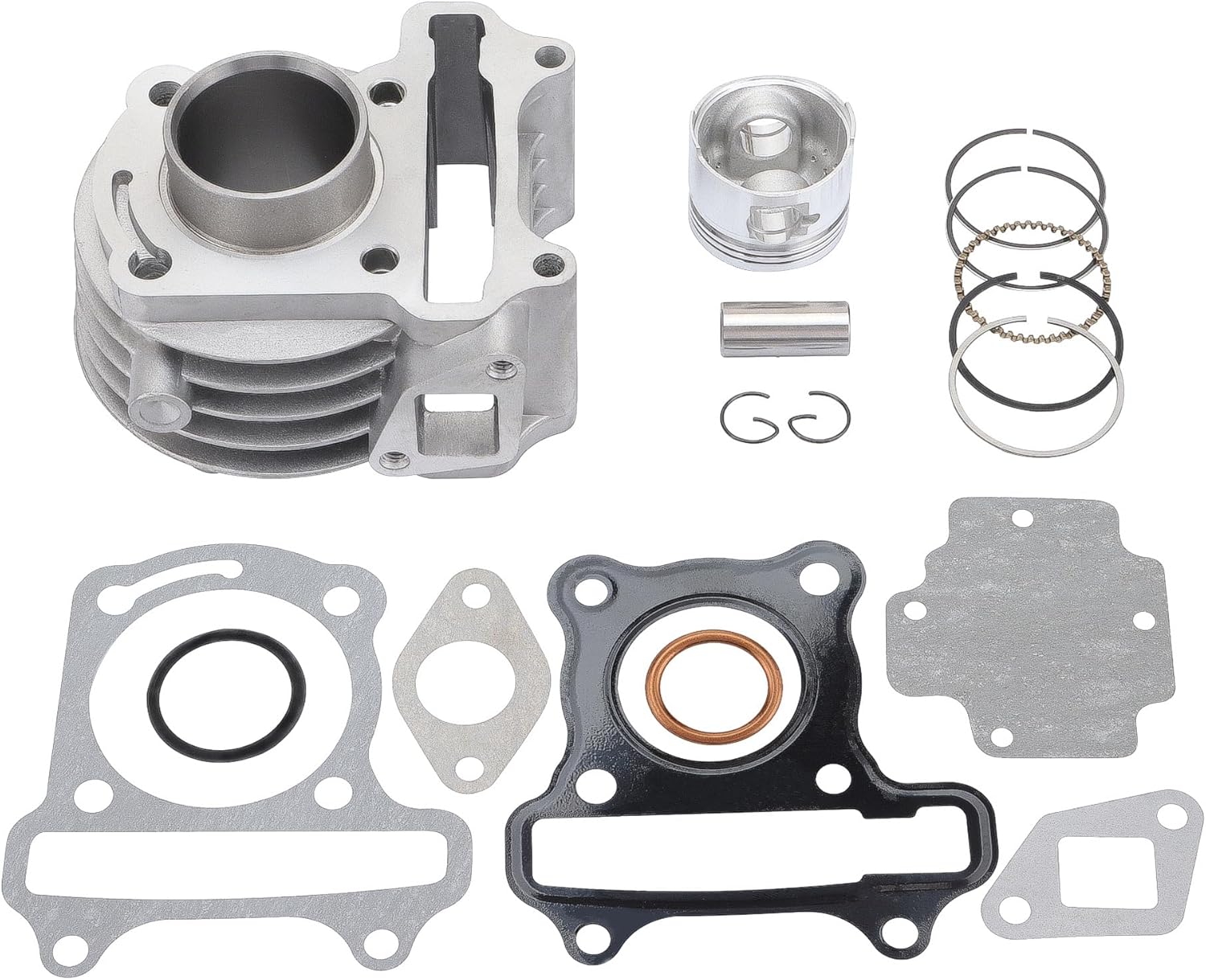 GOOFIT Cylinder Kit for 4 Stroke GY6 49cc 50cc ATV Scooter 39mm Bore