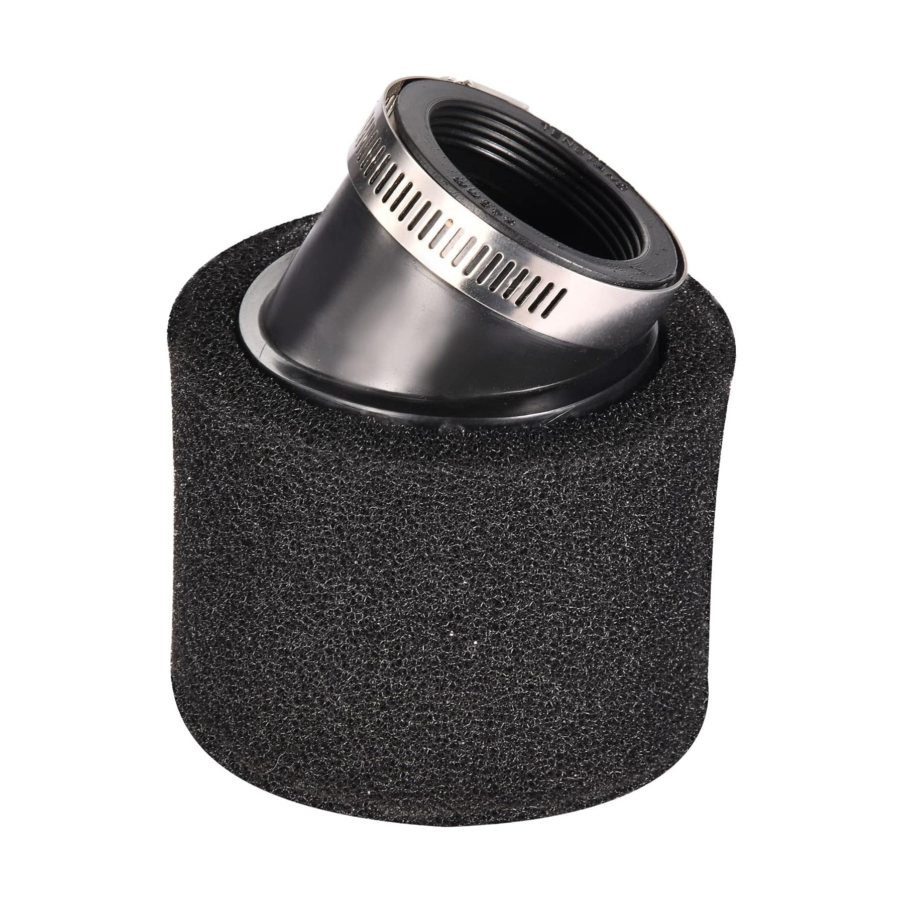GOOFIT 45mm/1.77" Black Bent Angled Double Foam Pod Air Filter Cleaner Replacement for 50cc 90cc 110cc 125cc 140cc 150cc 200cc 250cc Pit Pro Quad Dirt Bike ATV Scooter Go Kart Moped Dune Buggy