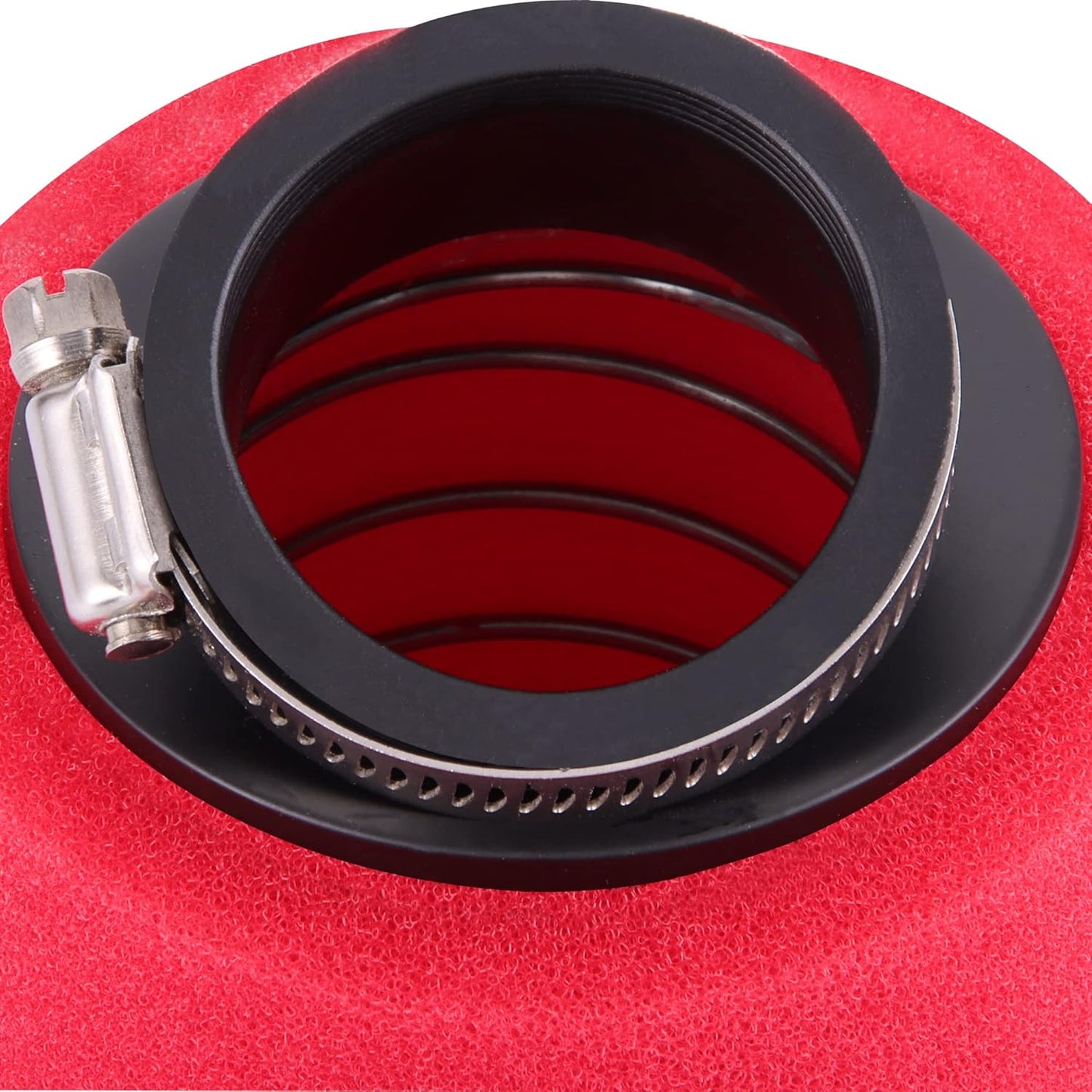 GOOFIT Red Bent High Flow Foam 48mm Air Filter Replacement for 50cc 70cc 90cc 110cc 125cc 250cc Dirt Bike 150cc Scooter Pit Quad ATV Buggy