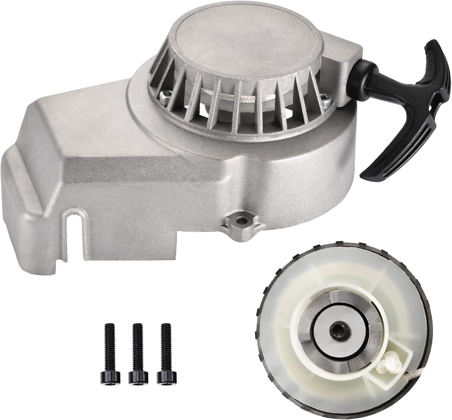 GOOFIT Metal Pull Starter for 2 Stroke 47cc 49cc Pocket Bike Mini Bike Dirt Bike Scooter ATV Quad Motorcycle