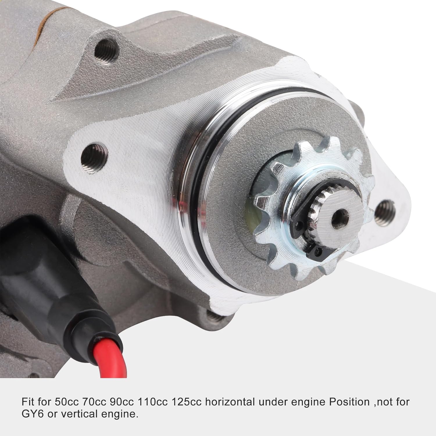 GOOFIT Electric Starter Motor Under for 50cc 70cc 90cc 110cc 125cc Horizontal Engine Chinese ATV Dirt Bike Go Kart