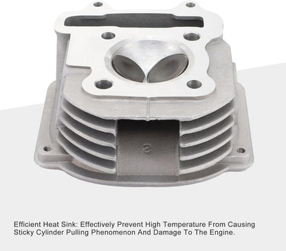 57.4mm Cylinder Head Assembly with Gaskets & Spark Plug for 4-Stroke GY6 150cc 152QMI 157QMJ Engine - goofitmoto