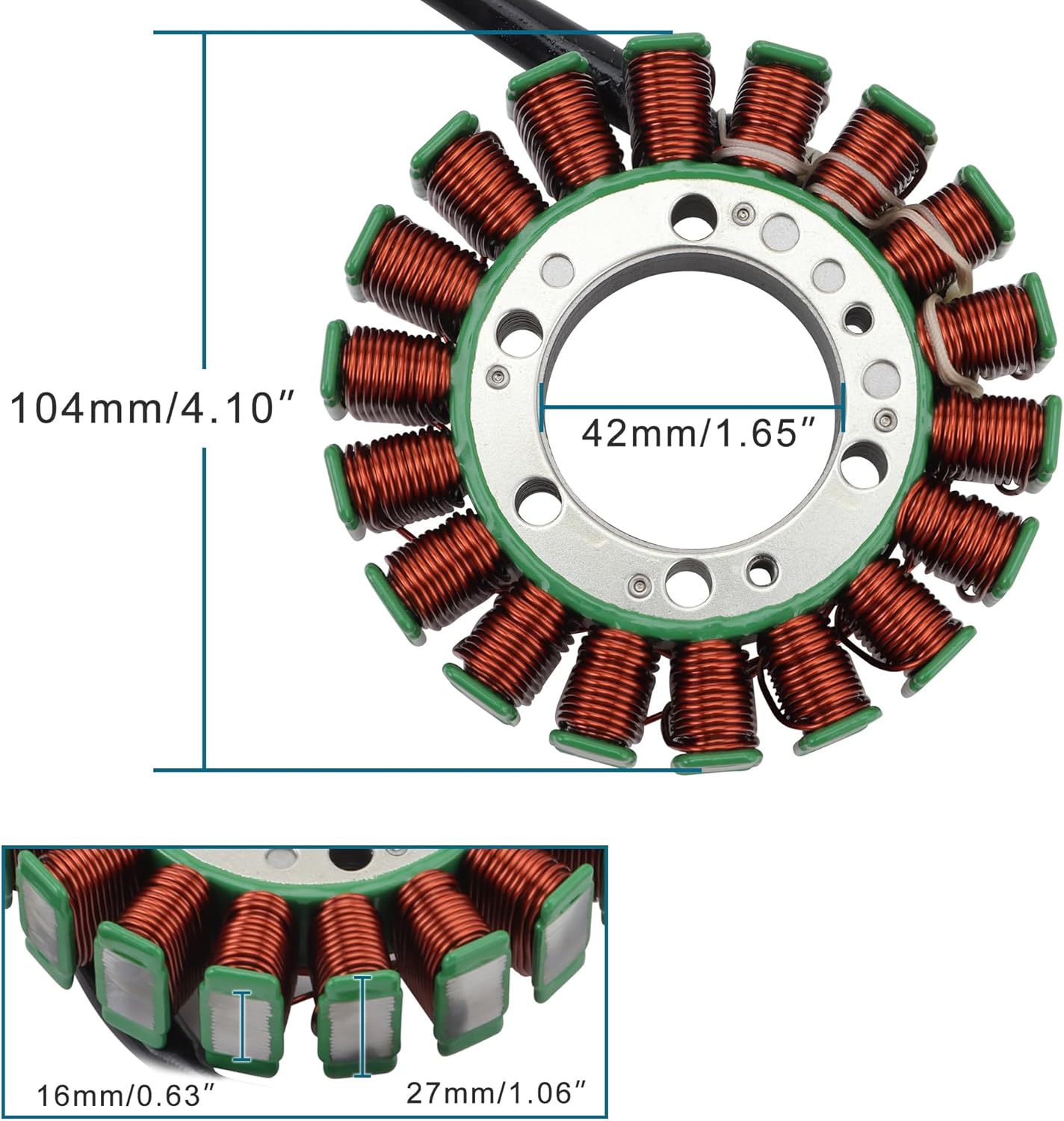 Stator d'allumage GOOFIT pour Kawasaki Ninja 650 EX650 ER6N ER6F 2006–2011