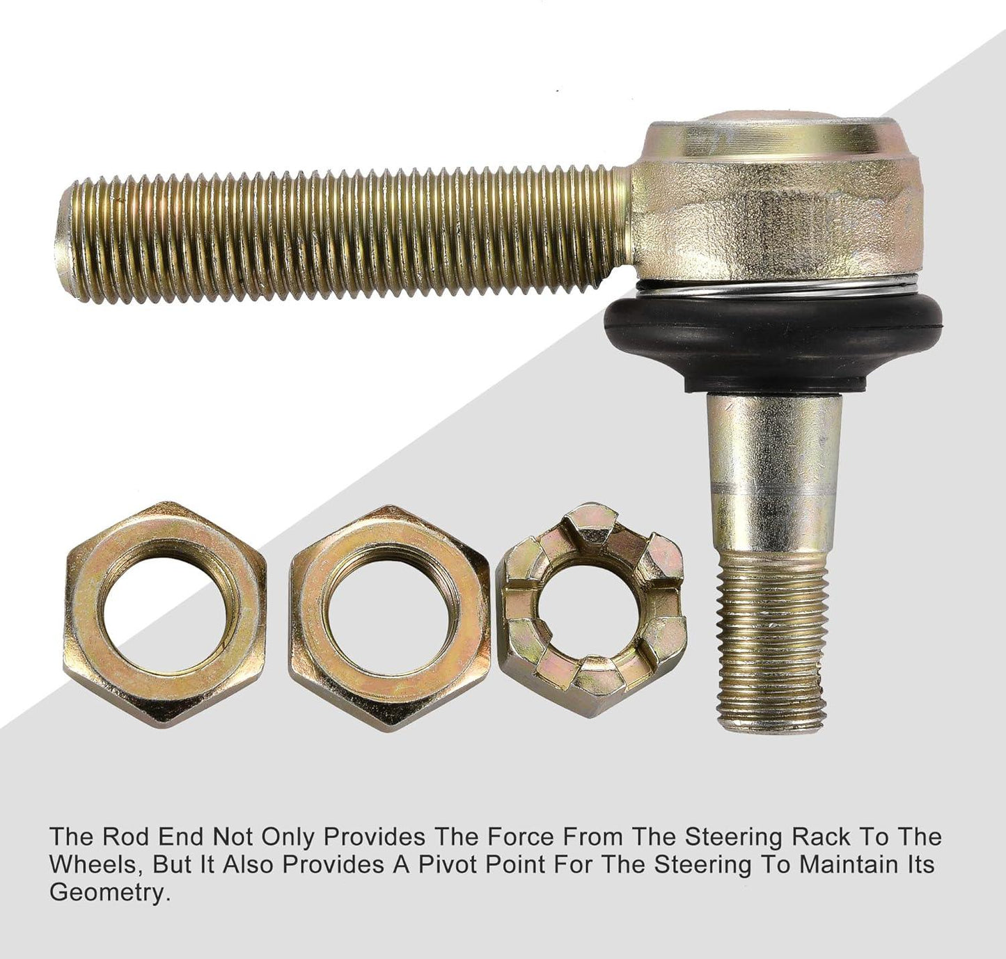 12mm - 14mm Adjustment Tie Rod End | Heavy-Duty Steering Ball Joint for Go Kart, Buggy & ATV - goofitmoto