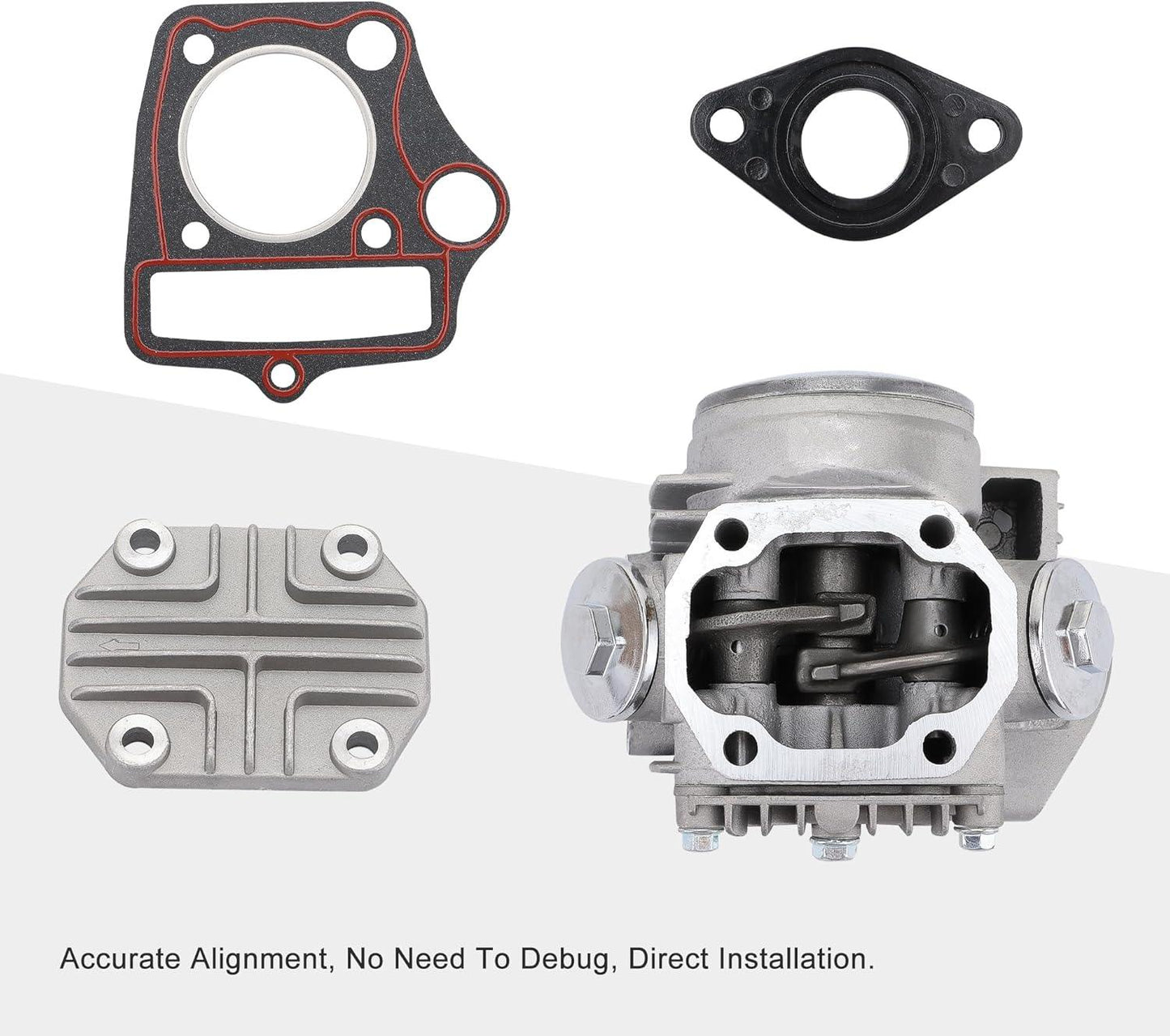 47mm Completed Cylinder Head Assembly for 4-Stroke 70cc Engine ATV Go Kart Dirt Bike - goofitmoto