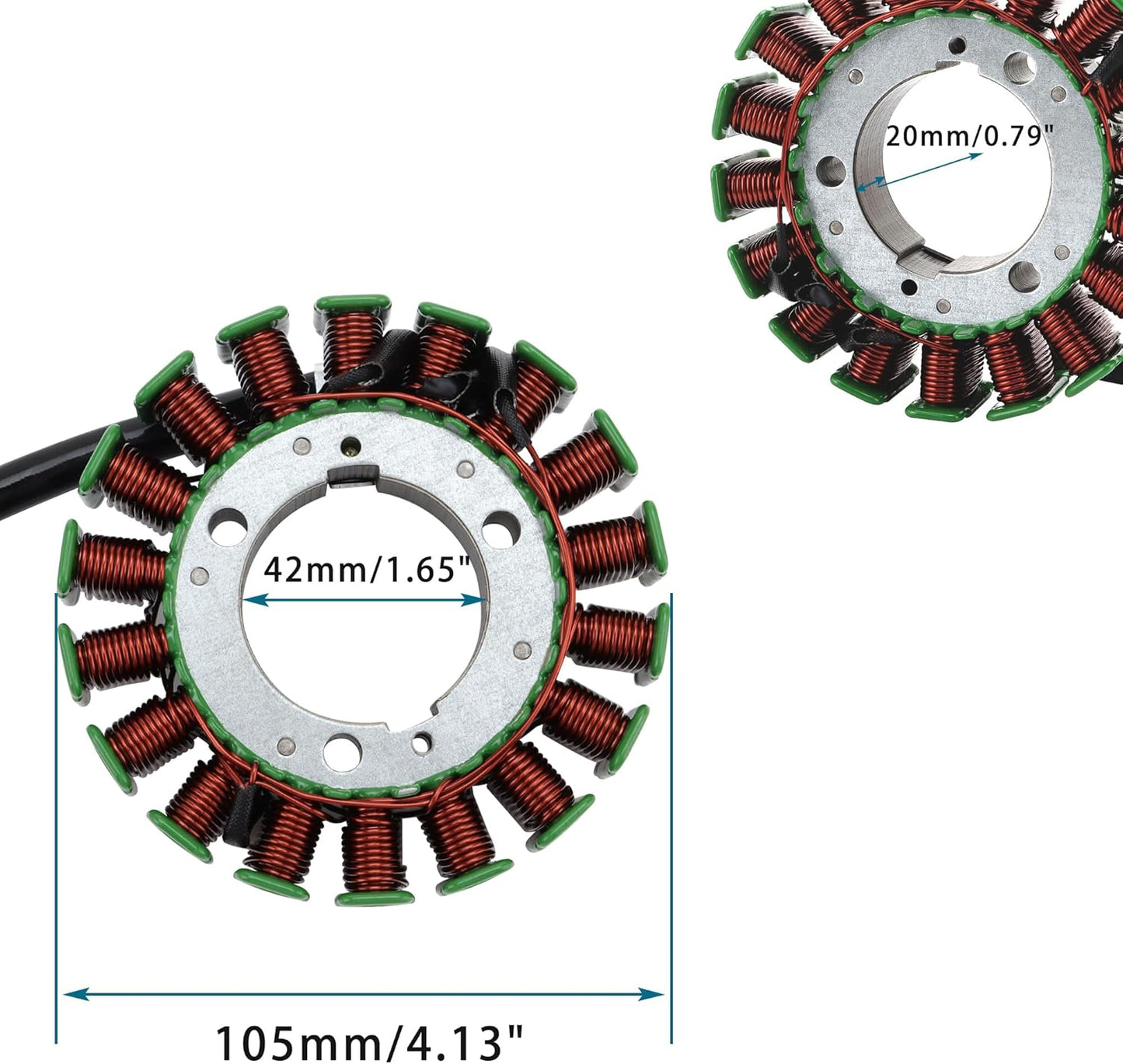 Stator Magneto GOOFIT à 18 Bobines et 3 Fils pour Yamaha FZ6 2004–2009