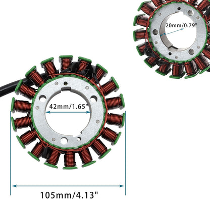 Stator Magneto GOOFIT à 18 Bobines et 3 Fils pour Yamaha FZ6 2004–2009