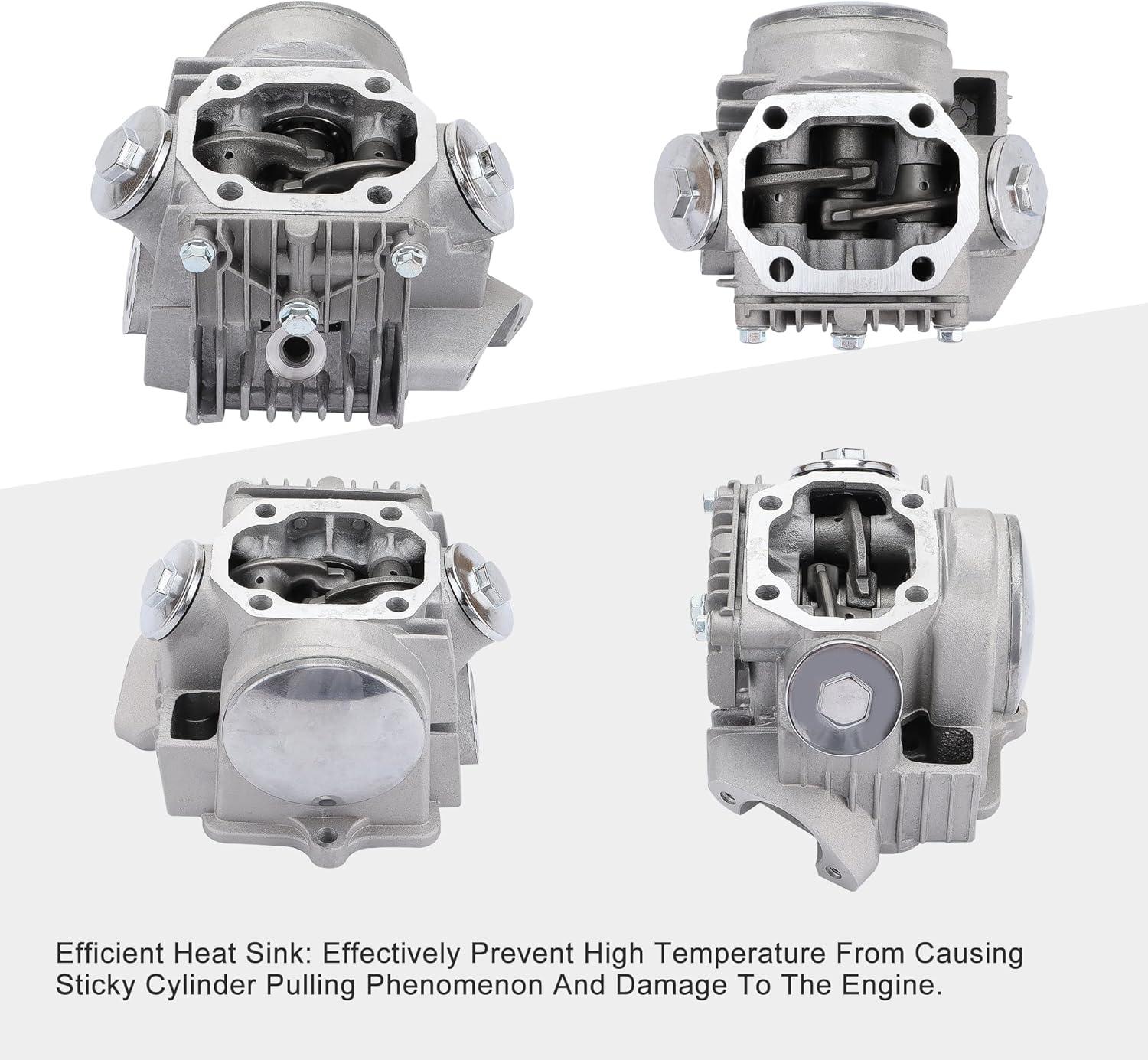 47mm Completed Cylinder Head Assembly for 4-Stroke 70cc Engine ATV Go Kart Dirt Bike - goofitmoto