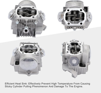 47mm Completed Cylinder Head Assembly for 4-Stroke 70cc Engine ATV Go Kart Dirt Bike - goofitmoto