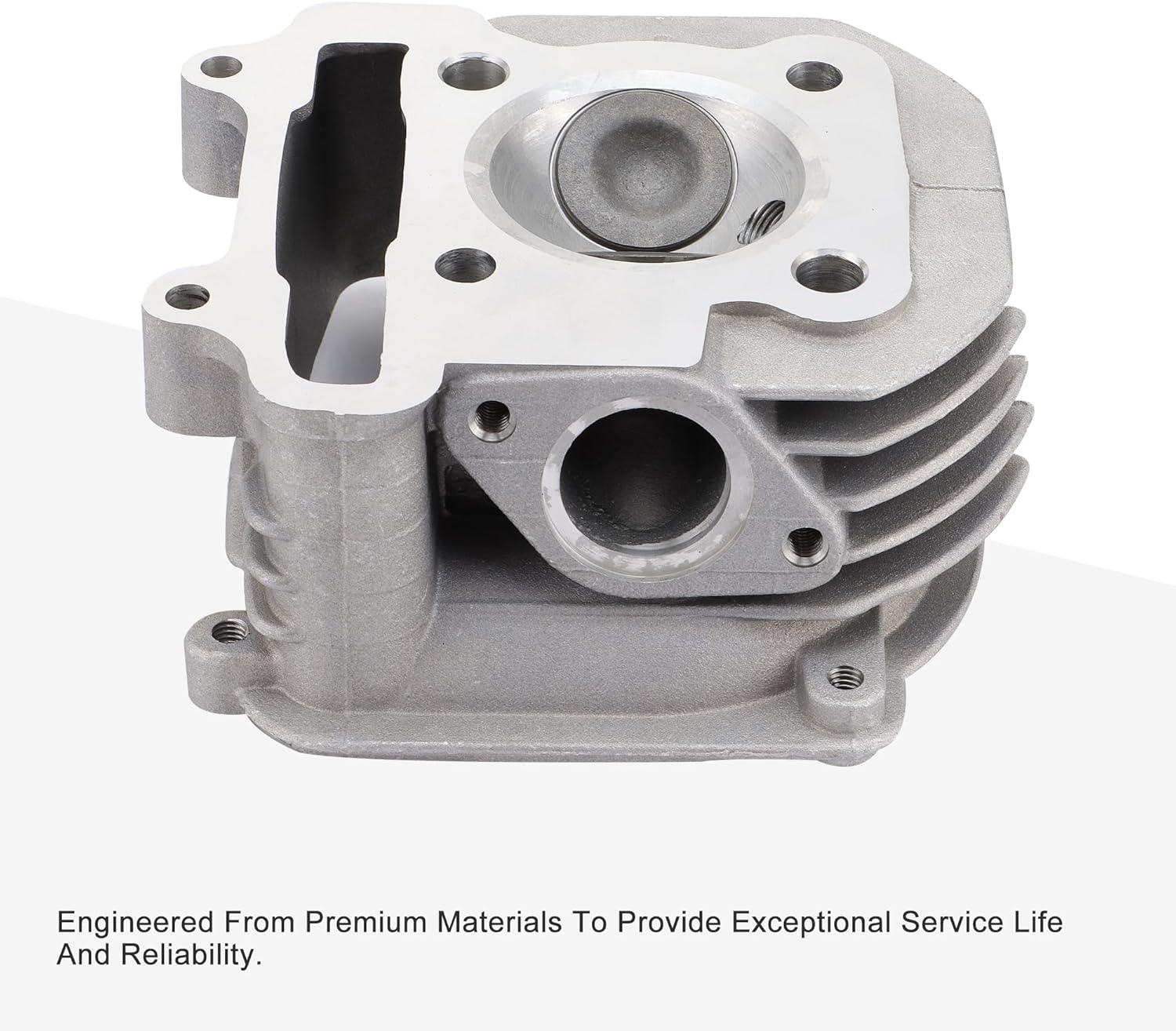 57.4mm Cylinder Head Assembly with Gaskets & Spark Plug for 4-Stroke GY6 150cc 152QMI 157QMJ Engine - goofitmoto