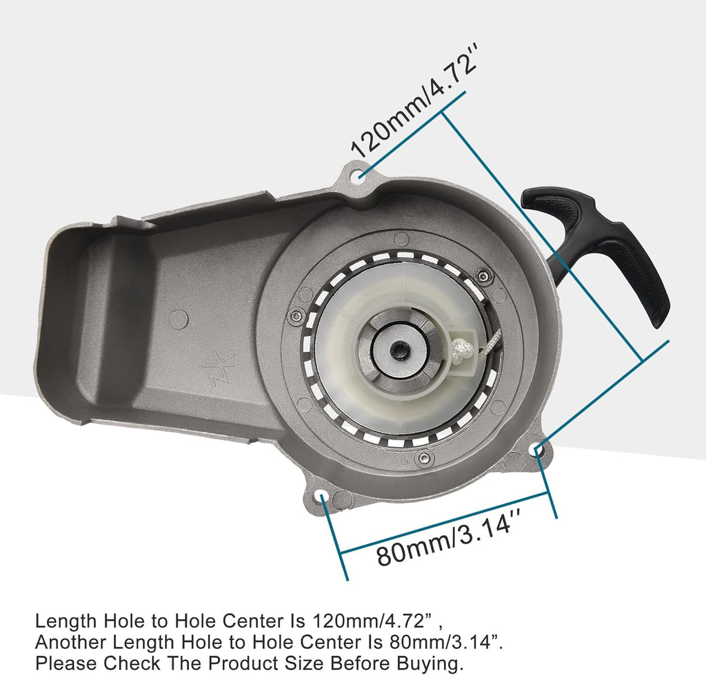 GOOFIT Metal Pull Starter for 2 Stroke 47cc 49cc Pocket Bike Mini Bike Dirt Bike Scooter ATV Quad Motorcycle