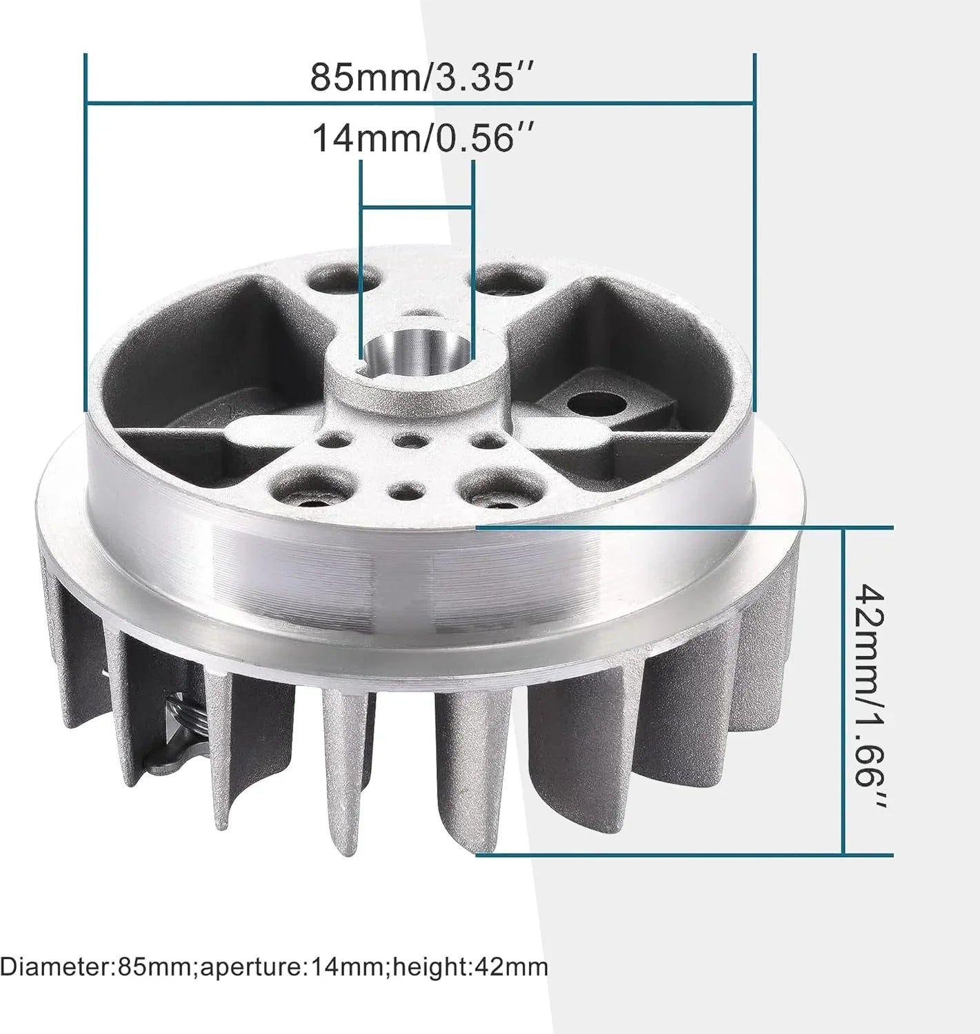 Recoil Pull Starter Flywheel for 47cc 49cc 2-Stroke Mini Dirt Pit Pocket Bike - goofitmoto