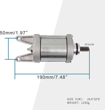 9T CCW Starter Motor for Kawasaki KVF750 Teryx 750 800 OEM 21163-0037