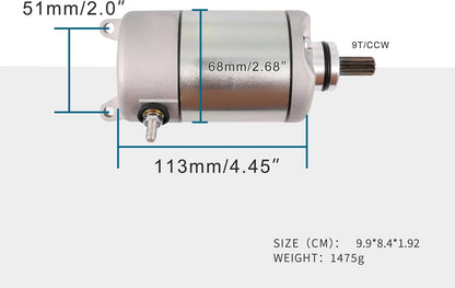 9T CCW Starter Motor for Yamaha YFM350 FZR600 YZF600 OEM 3HE-81890-00