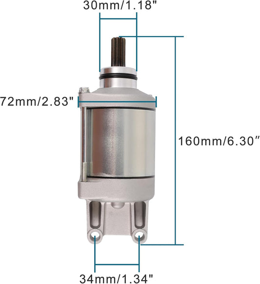 9T CW Starter Motor for Suzuki GSXR600 GSXR750 2011-2022 OEM 31100-14J00