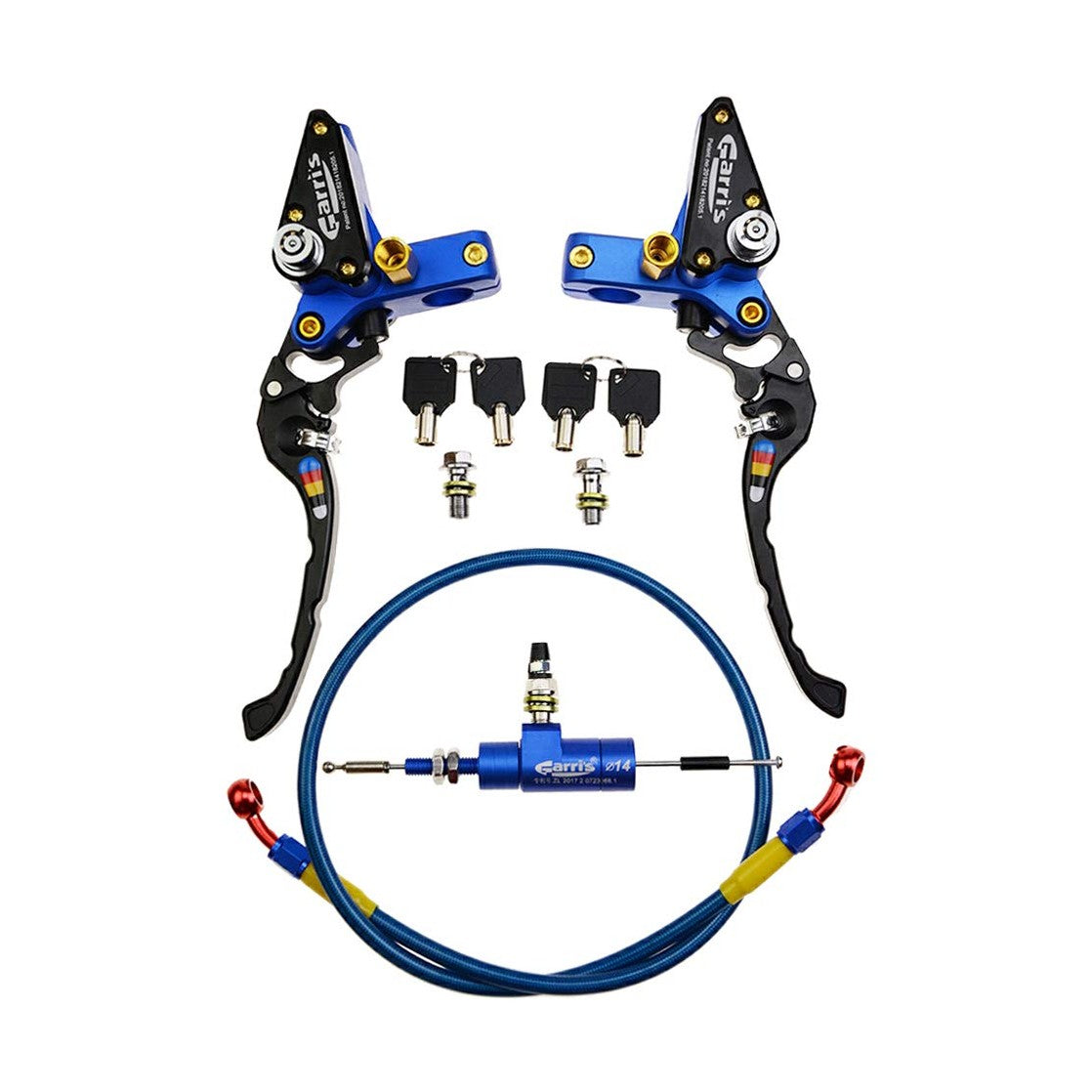 GOOFIT 22mm CNC Motorcycle Hydraulic Clutch Brake Pump Master Cylinder Lever Adjustable Universal for Motorcycle Pocket Dirt Bike ATV 125cc -250cc Vertical Off Road Scooter Black