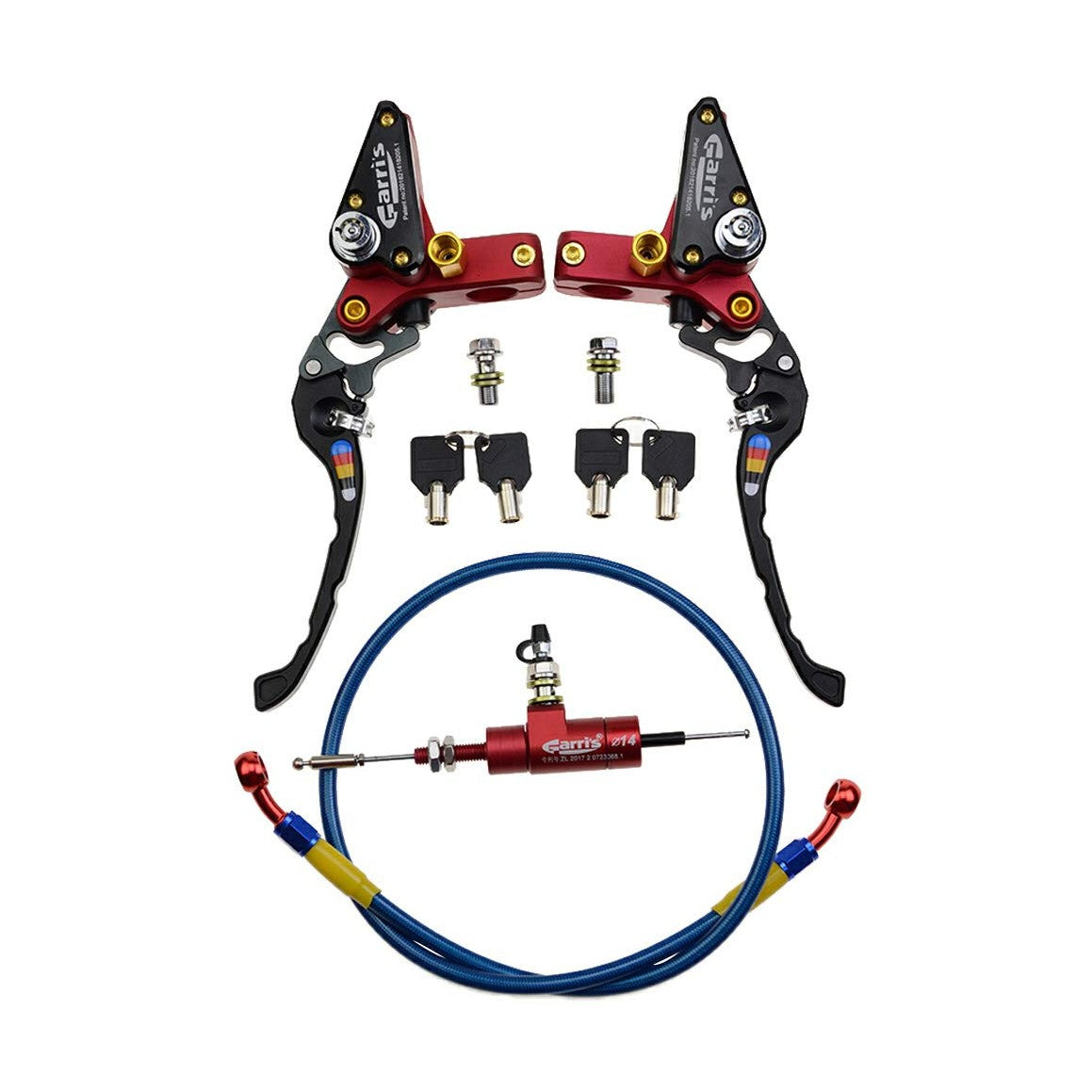 GOOFIT 22mm CNC Motorcycle Hydraulic Clutch Brake Pump Master Cylinder Lever Adjustable Universal for Motorcycle Pocket Dirt Bike ATV 125cc -250cc Vertical Off Road Scooter Black