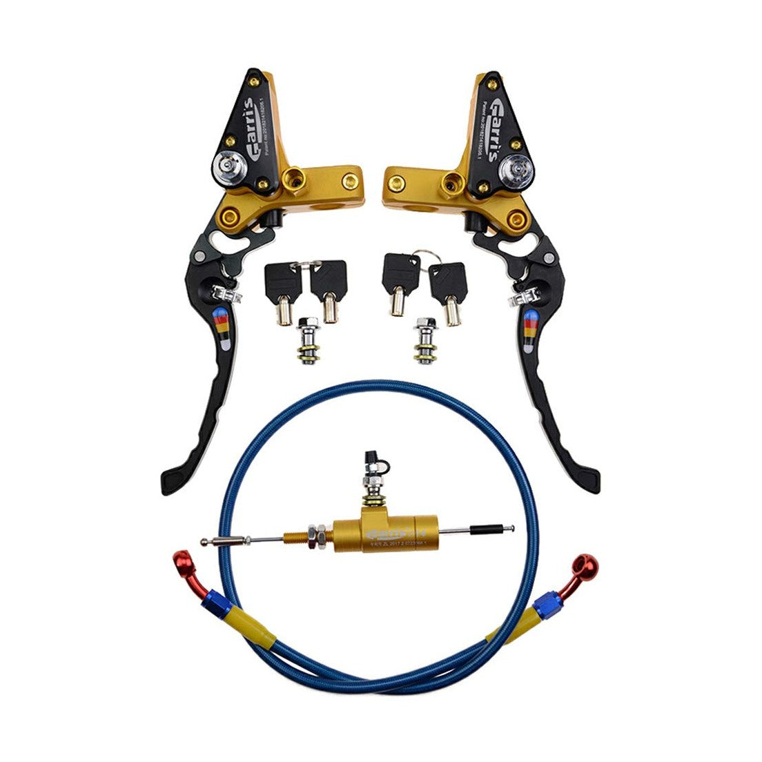 GOOFIT 22mm CNC Motorcycle Hydraulic Clutch Brake Pump Master Cylinder Lever Adjustable Universal for Motorcycle Pocket Dirt Bike ATV 125cc -250cc Vertical Off Road Scooter Black