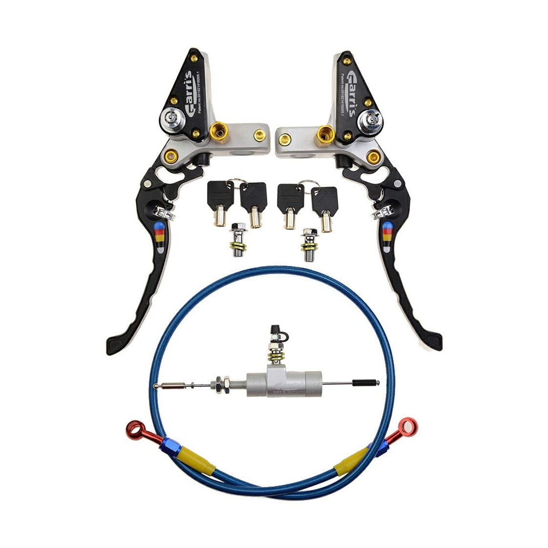 GOOFIT 22mm CNC Motorcycle Hydraulic Clutch Brake Pump Master Cylinder Lever Adjustable Universal for Motorcycle Pocket Dirt Bike ATV 125cc -250cc Vertical Off Road Scooter Black