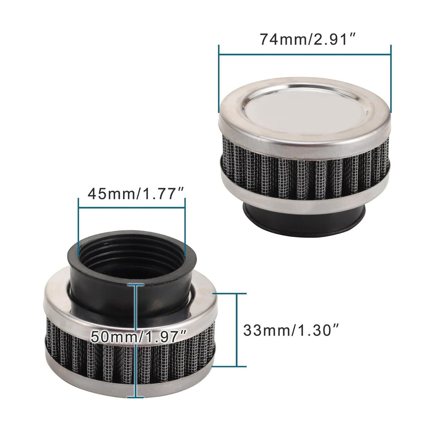 Air Filter 42mm For 2-stroke 47cc 49cc Engine