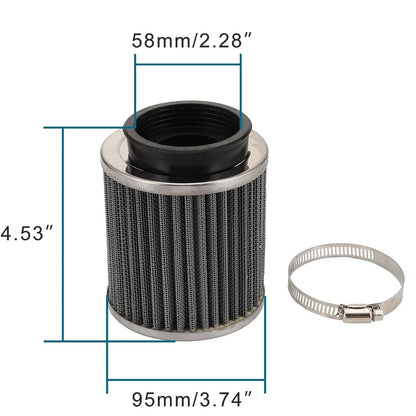 Air Filter 58mm Straight Tube