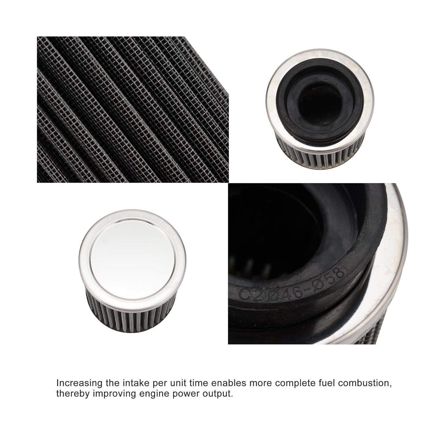 Air Filter 58mm Straight Tube