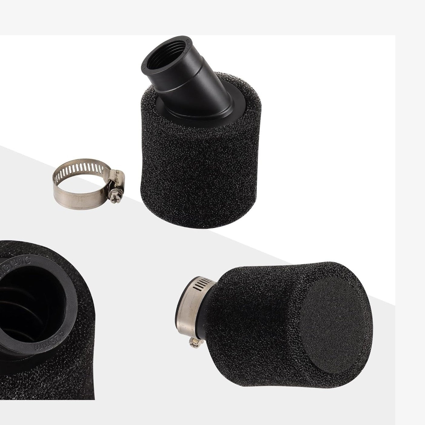 BLACK Bent Air Filter 28/35/42/45/48mm