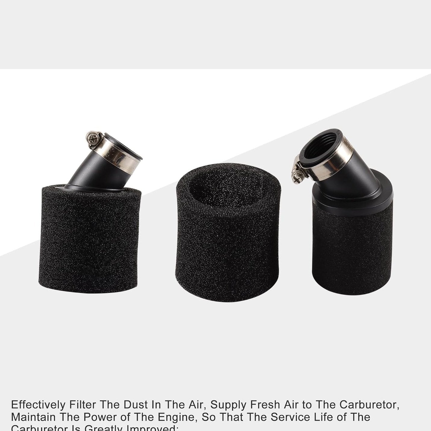 BLACK Bent Air Filter 28/35/42/45/48mm