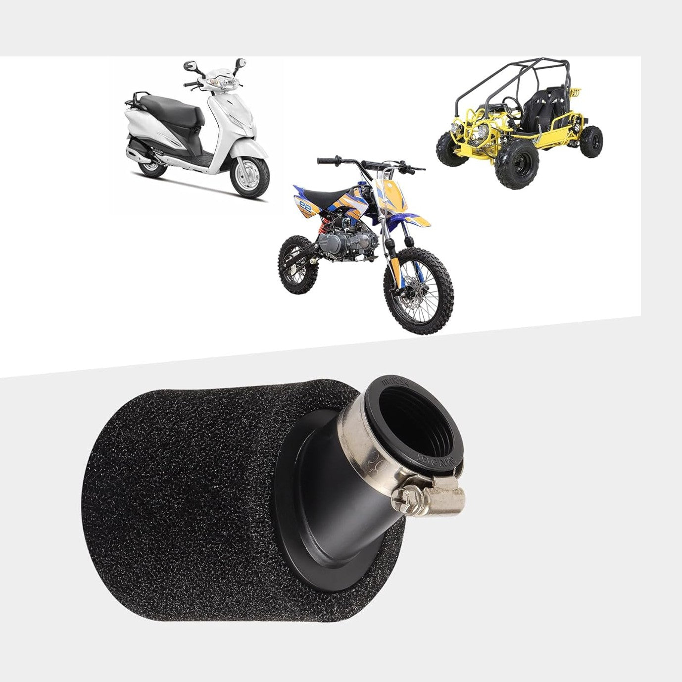 BLACK Bent Air Filter 28/35/42/45/48mm