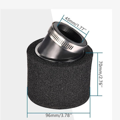 BLACK Bent Air Filter 28/35/42/45/48mm