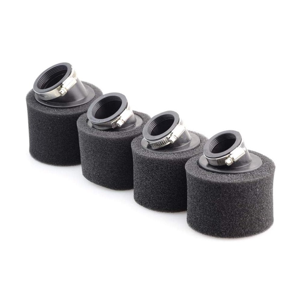 BLACK Bent Air Filter 35/38/42/48mm 4Pcs