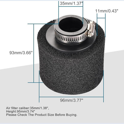 BLACK Pod Air Filter 35/38/42/45/48mm