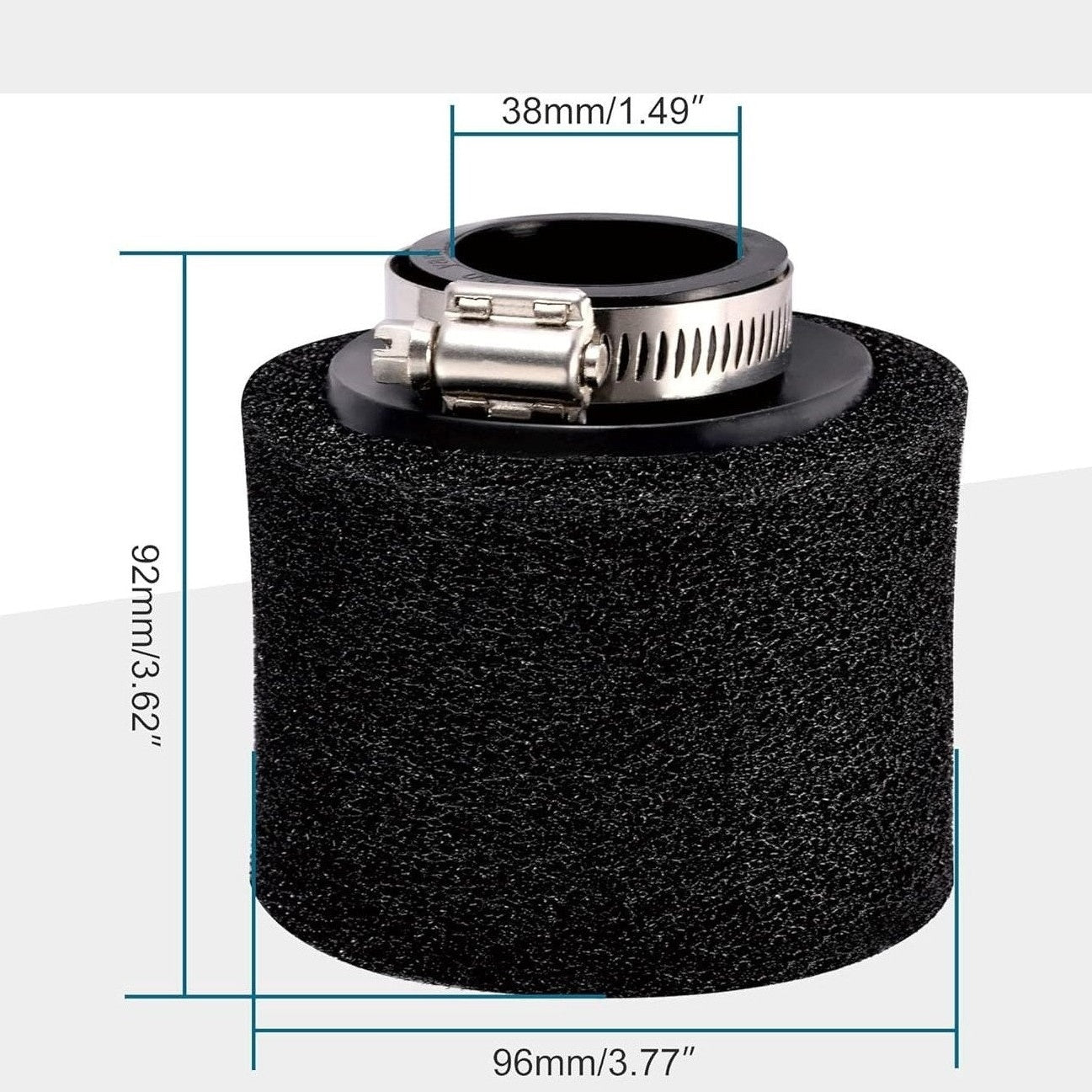 BLACK Pod Air Filter 35/38/42/45/48mm