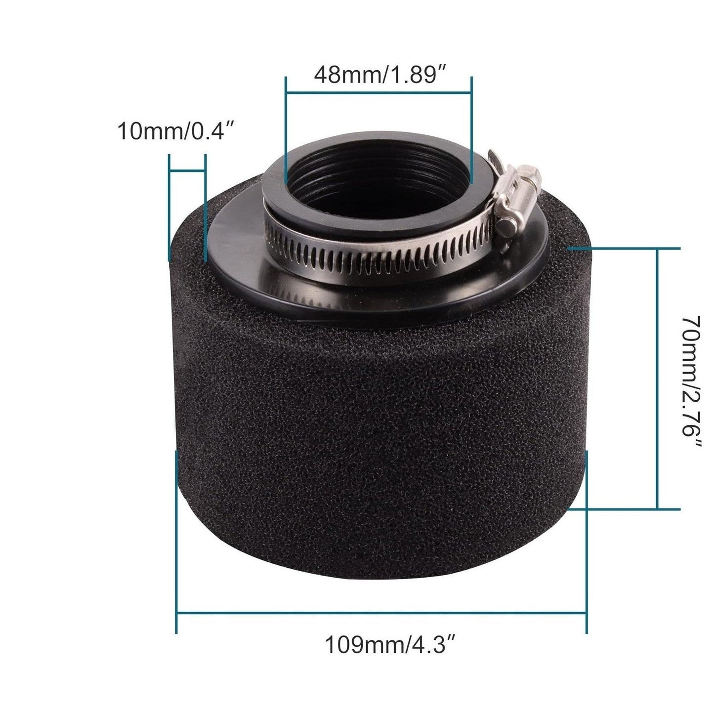 BLACK Pod Air Filter 35/38/42/45/48mm