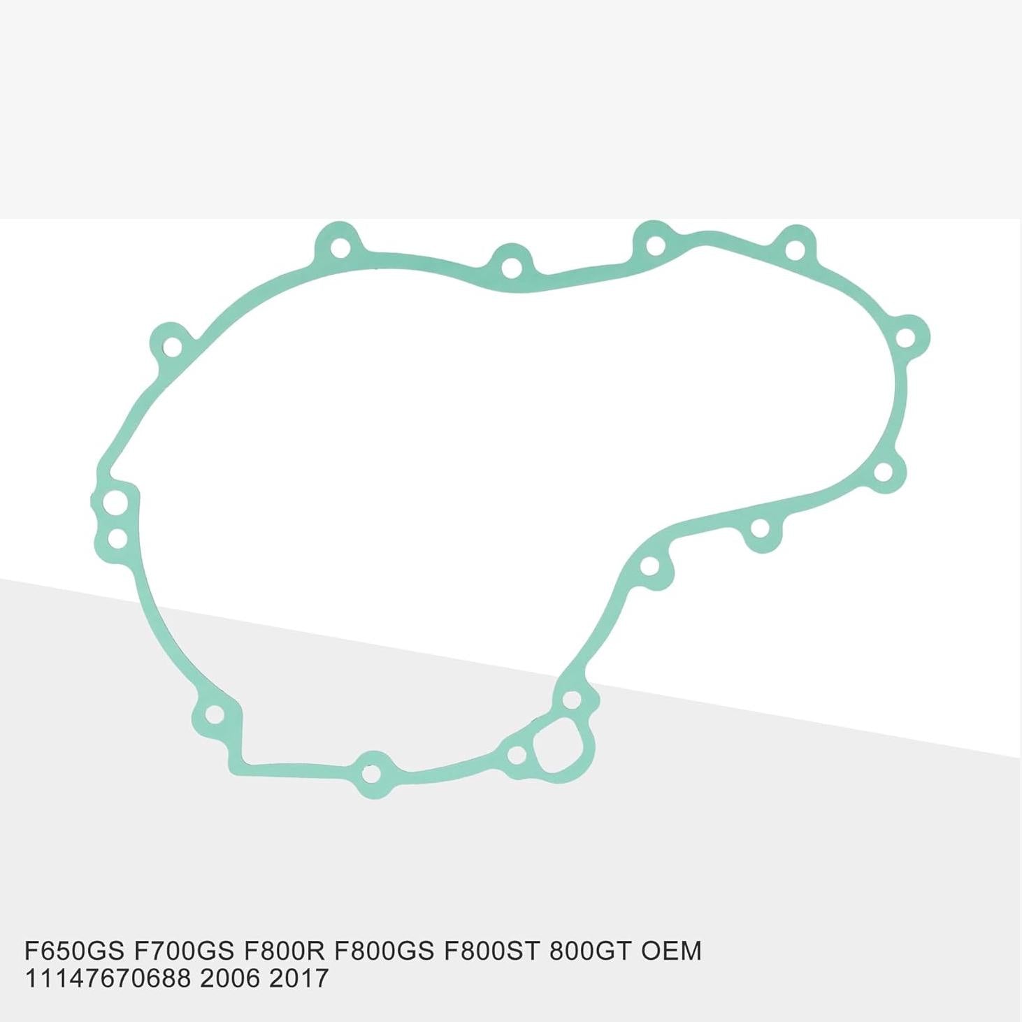 GOOFIT Stator Generator Crankcase Cover Gasket Set Camshaft Engine Replacement for F650GS F700GS F800R F800GS F800ST 800GT OEM 11147670688 2006 2017