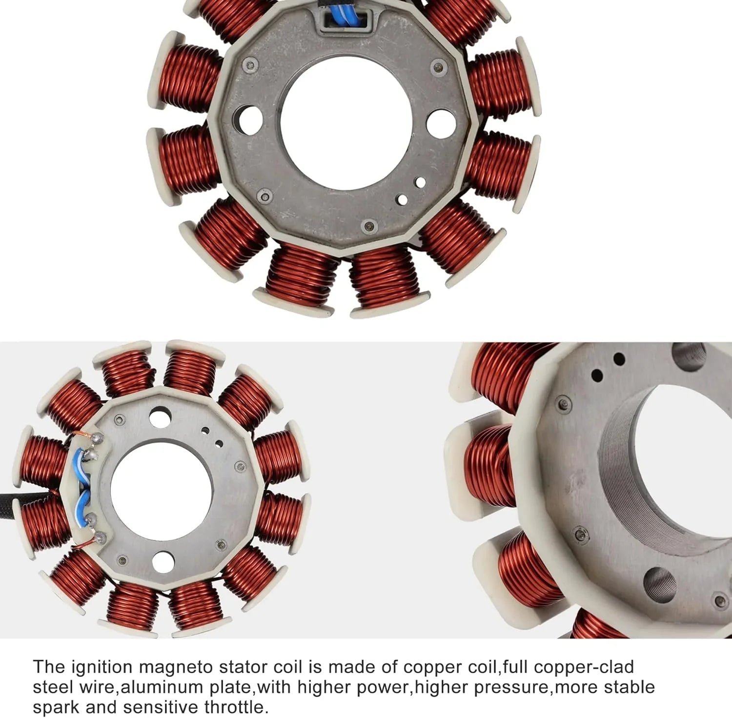 Motorcycle ignition magneto stator coil with copper wire for Bajaj Discover 125 135 150