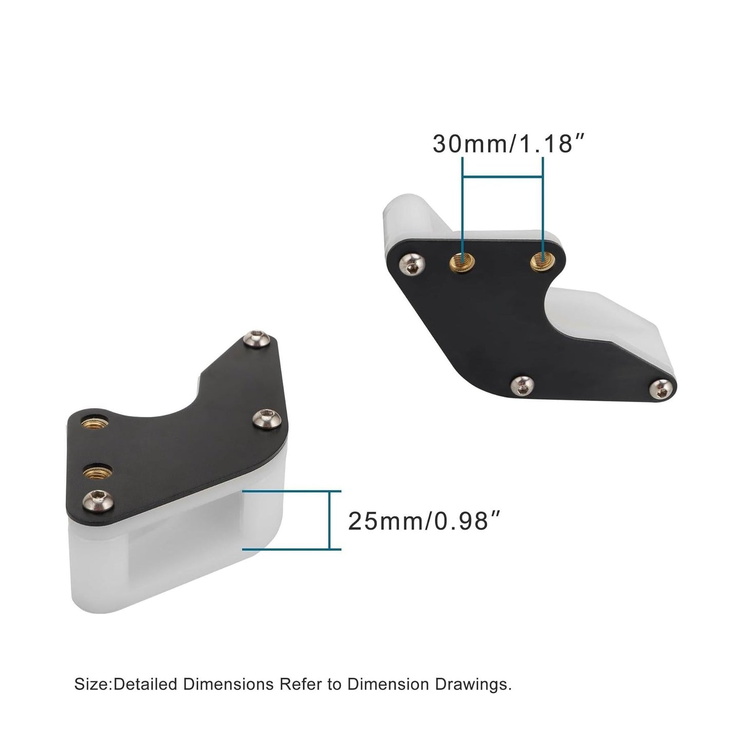 GOOFIT Black Placstic Chain Guard Guide Protector Replacement for XR/CRF 50 70 110 125 140 150 160cc Dirt Pit Bike