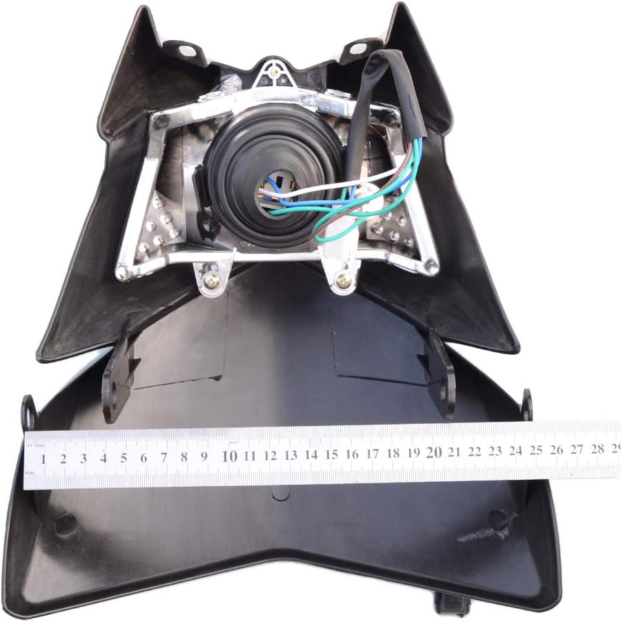 Schwarzer 12V 35W Motorrad-Scheinwerfer für Dirt Pit Bike ATV Supermoto  