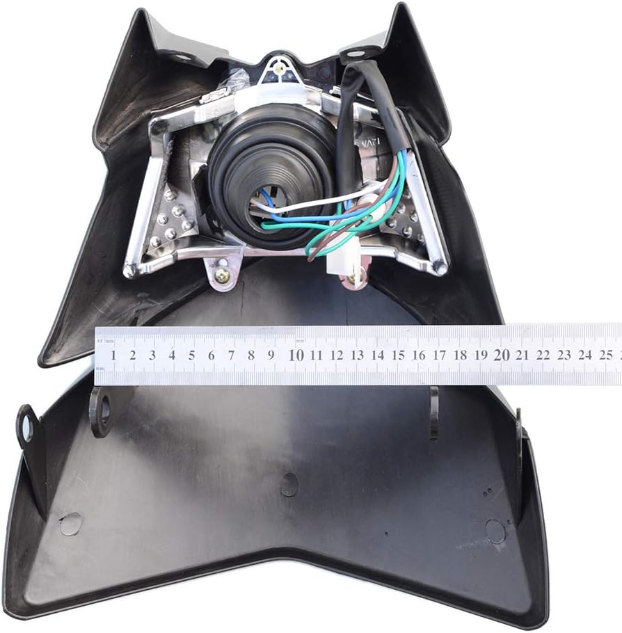 Schwarzer 12V 35W Motorrad-Scheinwerfer für Dirt Pit Bike ATV Supermoto  