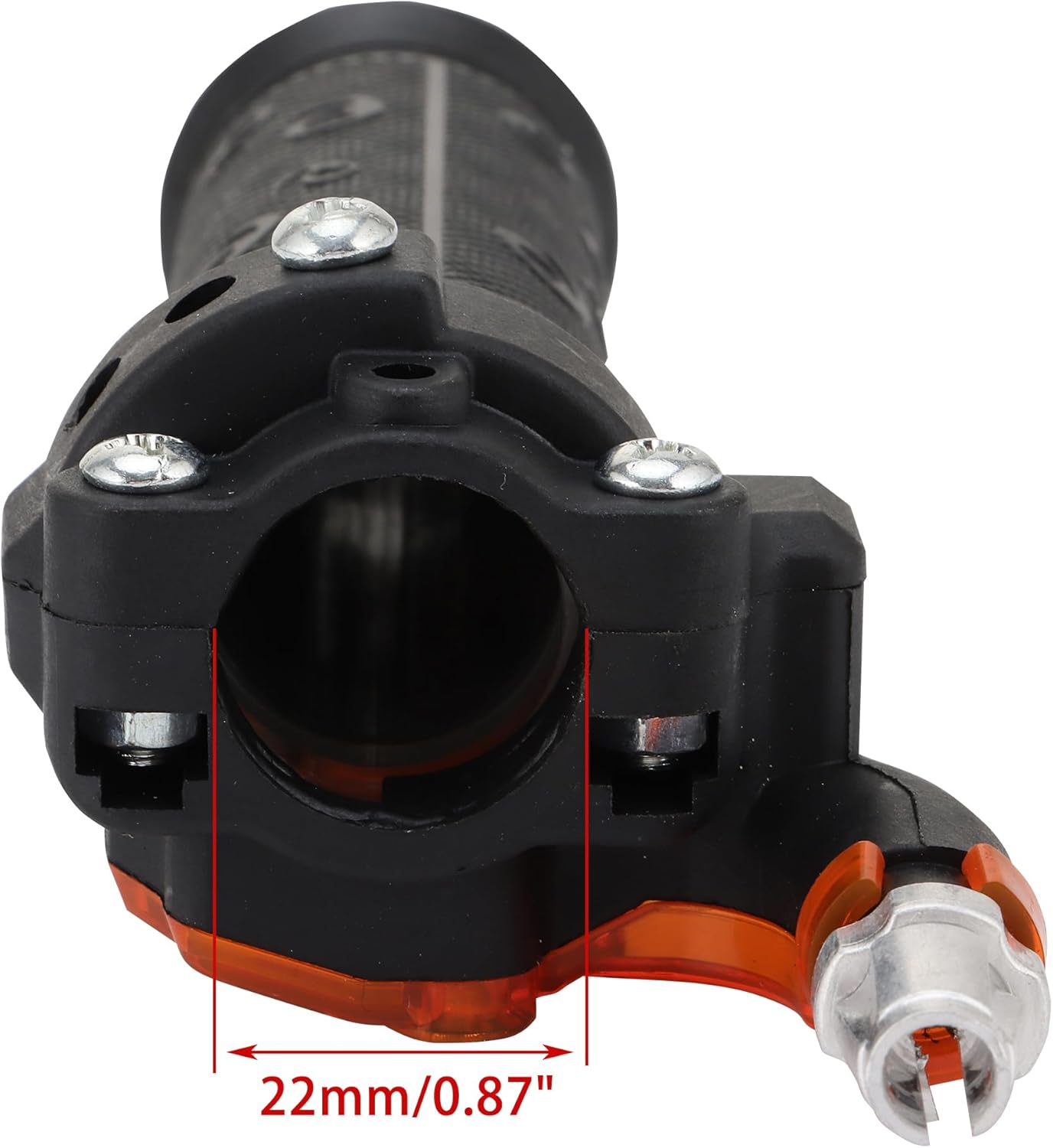 Black 22mm 7/8" Twist Throttle Handle Grips for 49cc-150cc Dirt Bike Scooter