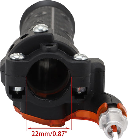 Black 22mm 7/8" Twist Throttle Handle Grips for 49cc-150cc Dirt Bike Scooter