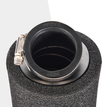 Black Bent Air Filter 42mm for 125cc 150cc GY6 ATV Scooter