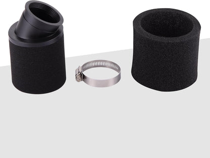 Black Bent Air Filter 48mm for 200cc 250cc ATV Motorcycle Go Kart