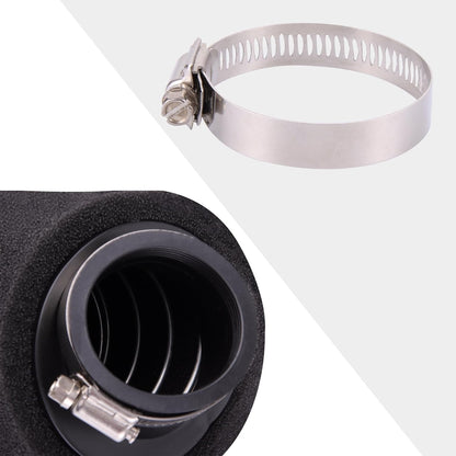 Black Bent Air Filter 48mm for 200cc 250cc ATV Motorcycle Go Kart