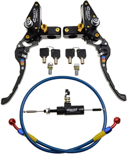 Black Hydraulic Clutch Master Cylinder Lever 22mm for 125cc–250cc Dirt Bike