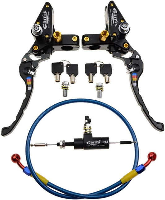 Black Hydraulic Clutch Master Cylinder Lever 22mm for 125cc–250cc Dirt Bike