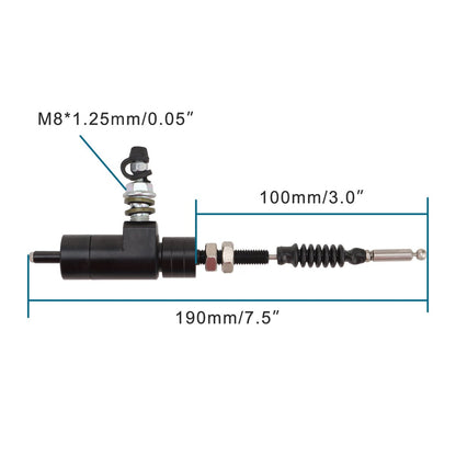 Black M8 x 1.25mm Hydraulic Clutch Brake Master Cylinder Rod for Dirt Bike ATV
