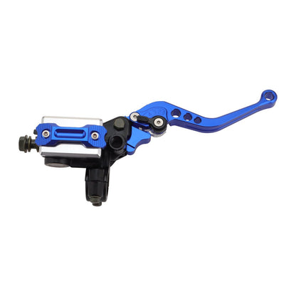 Blue 22mm CNC Brake Clutch Lever Set with Twist Throttle Grips for Motorcycle ATV